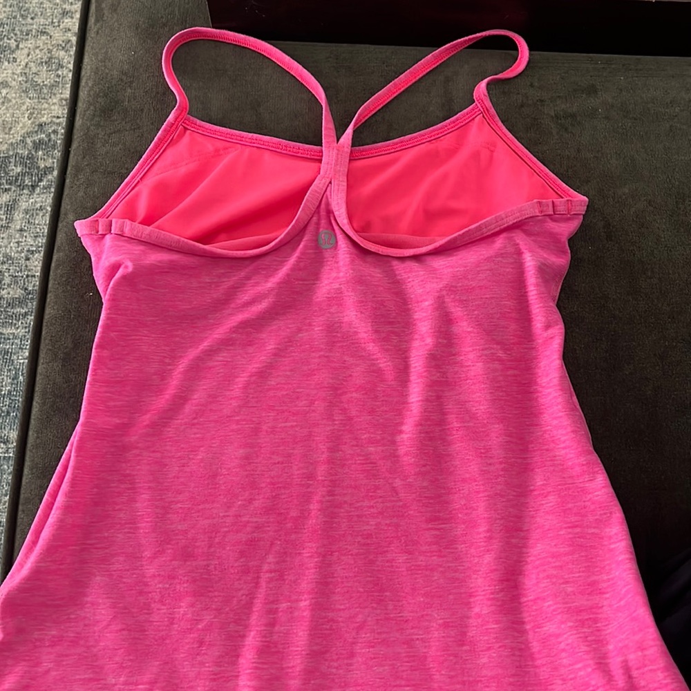 Lulu lemon pink racer tank